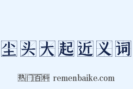 尘头大起近义词是什么意思的图片